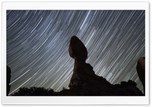 Balanced Rock Star Trail Ultra HD Wallpaper for 4K UHD Widescreen desktop, tablet & smartphone