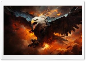 Bald Eagle Art Ultra HD Wallpaper for 4K UHD Widescreen desktop, tablet & smartphone