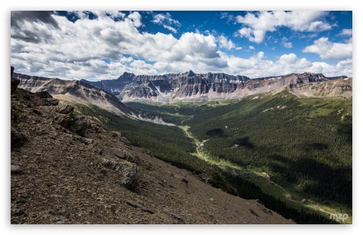 Bald Hills, Valley, Canada, Rocky Mountains, Scenic Views, Outdoor Adventure UltraHD Wallpaper for UHD 16:9 ; HD 16:9 ; Widescreen 16:10 5:3 ; Fullscreen 4:3 5:4 3:2 ;