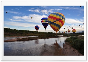 Balloons Over The Rio Grande Ultra HD Wallpaper for 4K UHD Widescreen desktop, tablet & smartphone