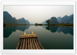 Bamboo Boat Ultra HD Wallpaper for 4K UHD Widescreen desktop, tablet & smartphone