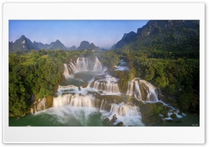 Ban Gioc Detian Falls, Vietnam - China Ultra HD Wallpaper for 4K UHD Widescreen desktop, tablet & smartphone