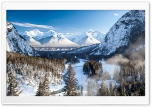 Banff Park Beautiful Winter Ultra HD Wallpaper for 4K UHD Widescreen desktop, tablet & smartphone