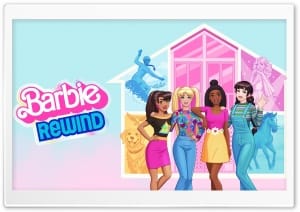 Barbie Rewind Retro Video Game 4K UHD Wallpaper for Widescreen and UltraWide Desktop, UltraHD TV, Smartphone, Tablet