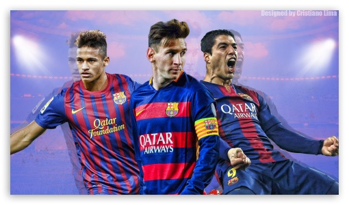 Barcelona Trio - Messi, Suarez and Neymar UltraHD Wallpaper for 8K UHD TV 16:9 Ultra High Definition 2160p 1440p 1080p 900p 720p ; Mobile 16:9 - 2160p 1440p 1080p 900p 720p ;