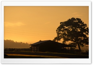 Barn Sunrise Ultra HD Wallpaper for 4K UHD Widescreen desktop, tablet & smartphone