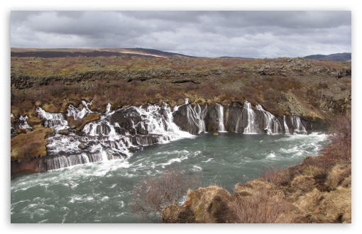 Barnafoss Waterfall UltraHD Wallpaper for HD 16:9 ; Widescreen 16:10 5:3 ; Fullscreen 4:3 5:4 3:2 ; Tablet 1:1 ; Mobile 3:5 3:4 ;