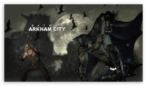 batman ARKHAM CITY UltraHD Wallpaper for HD 16:9 ;