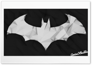 Batman Arkham Origins Low Poly Logo Ultra HD Wallpaper for 4K UHD Widescreen Desktop, Lockscreen, Screensaver, TV, Tablet, Smartphone