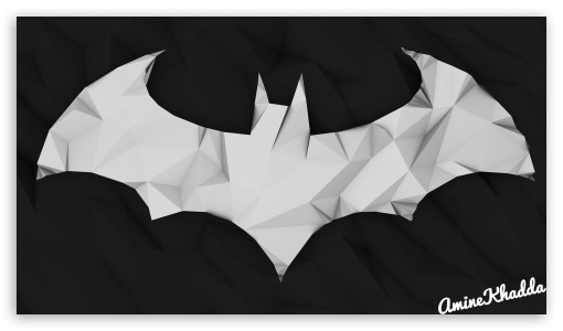 Batman Arkham Origins Low Poly Logo UltraHD Wallpaper for 8K UHD TV 16:9 Ultra High Definition 2160p 1440p 1080p 900p 720p ;
