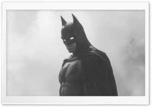 Batman, Superhero, Black and White, Art 4K UHD Wallpaper for Widescreen and UltraWide Desktop, UltraHD TV, Smartphone, Tablet