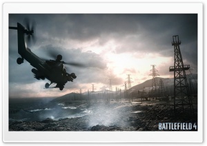 Battlefield 4 Chopper Sea Ultra HD Wallpaper for 4K UHD Widescreen desktop, tablet & smartphone