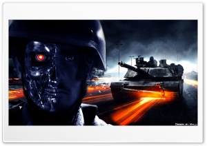 Battlefield vs. Terminator Ultra HD Wallpaper for 4K UHD Widescreen desktop, tablet & smartphone