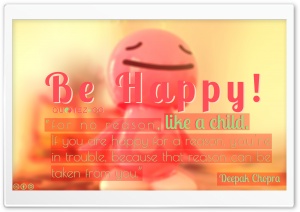 Be Happy Like a Child Ultra HD Wallpaper for 4K UHD Widescreen desktop, tablet & smartphone