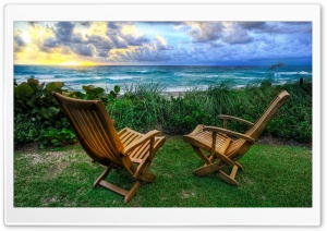 Beach Chairs Ultra HD Wallpaper for 4K UHD Widescreen desktop, tablet & smartphone