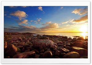 Beach Full Of Rocks Ultra HD Wallpaper for 4K UHD Widescreen desktop, tablet & smartphone