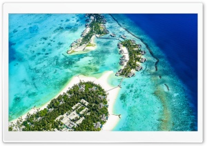 Beach Islands Aerial view 5K Ultra HD Wallpaper for 4K UHD Widescreen desktop, tablet & smartphone