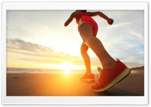 Beach Jogging Ultra HD Wallpaper for 4K UHD Widescreen desktop, tablet & smartphone