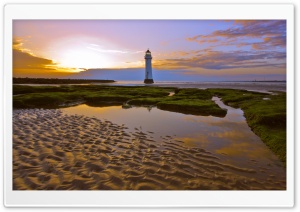 Beach Lighthouse Ultra HD Wallpaper for 4K UHD Widescreen desktop, tablet & smartphone