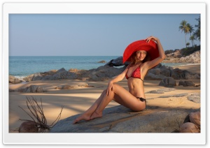 Beach Model Ultra HD Wallpaper for 4K UHD Widescreen desktop, tablet & smartphone