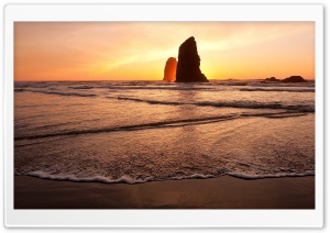 Beach Rock, Sunrise Ultra HD Wallpaper for 4K UHD Widescreen desktop, tablet & smartphone