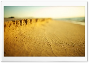 Beach Sand Tilt Shift Ultra HD Wallpaper for 4K UHD Widescreen desktop, tablet & smartphone