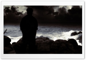 Beach Silhouette 4K UHD Wallpaper for Widescreen and UltraWide Desktop, UltraHD TV, Smartphone, Tablet