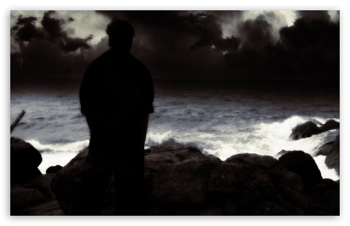 Beach Silhouette UltraHD Wallpaper for HD 16:9 ; Widescreen 16:10 5:3 ; Fullscreen 4:3 ; Mobile 3:5 3:4 ;