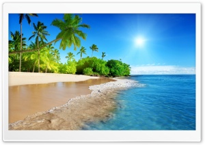 Beach, Tropical Island Ultra HD Wallpaper for 4K UHD Widescreen desktop, tablet & smartphone