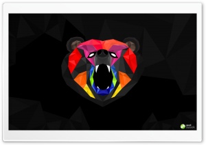 Bear Polygon Ultra HD Wallpaper for 4K UHD Widescreen desktop, tablet & smartphone