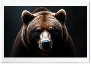 Bear Portrait 4K UHD Wallpaper for Widescreen and UltraWide Desktop, UltraHD TV, Smartphone, Tablet