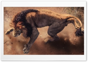 Beautiful Angry Lion Ultra HD Wallpaper for 4K UHD Widescreen desktop, tablet & smartphone