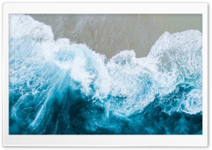 Beautiful Beach Waves Ultra HD Wallpaper for 4K UHD Widescreen desktop, tablet & smartphone