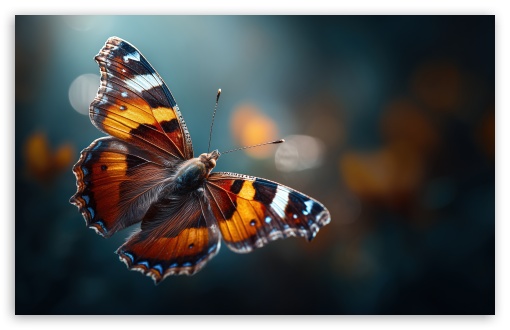 Beautiful Butterfly in Flight UltraHD Wallpaper for UHD 16:9 ; HD 16:9 ; UltraWide 21:9 24:10 ; Widescreen 16:10 5:3 ; Fullscreen 4:3 5:4 3:2 ; Tablet 1:1 ;