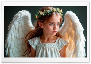 Beautiful Child Angel Ultra HD Wallpaper for 4K UHD Widescreen Desktop, Lockscreen, Screensaver, TV, Tablet, Smartphone