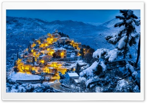 Beautiful Christmas Village Ultra HD Wallpaper for 4K UHD Widescreen desktop, tablet & smartphone