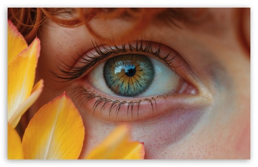 Beautiful Ginger Girl Eye Macro UltraHD Wallpaper for UHD 16:9 ; HD 16:9 ; UltraWide 21:9 24:10 32:9 32:10 ; Widescreen 16:10 5:3 ; Fullscreen 4:3 5:4 3:2 ; Tablet 1:1 ; Dual 16:10 5:3 16:9 4:3 5:4 3:2 ;