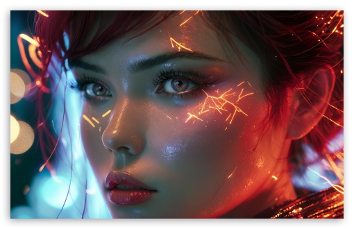 Beautiful Girl Fantasy Portrait Art UltraHD Wallpaper for UHD 16:9 ; HD 16:9 ; UltraWide 21:9 24:10 ; Widescreen 16:10 5:3 ; Fullscreen 4:3 5:4 3:2 ; Tablet 1:1 ; Mobile 9:16 10:16 2:3 3:5 3:4 ;