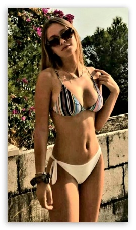 Beautiful girl in bikini mobile UltraHD Wallpaper for Mobile 9:16 ;