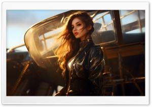 Beautiful Girl in Sunlight Digital Art Ultra HD Wallpaper for 4K UHD Widescreen desktop, tablet & smartphone