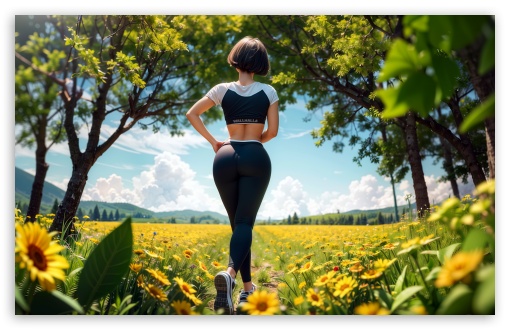 Beautiful Girl Jogging UltraHD Wallpaper for UHD 16:9 ; HD 16:9 ; UltraWide 21:9 24:10 ; Widescreen 16:10 5:3 ; Fullscreen 4:3 5:4 3:2 ; Tablet 1:1 ; Mobile 9:16 9:19.5 9:20 10:16 2:3 3:5 3:4 ;