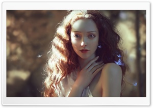 Beautiful Girl Painting Ultra HD Wallpaper for 4K UHD Widescreen desktop, tablet & smartphone