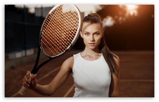 Beautiful Girl Playing Tennis UltraHD Wallpaper for UHD 16:9 ; HD 16:9 ; UltraWide 21:9 24:10 ; Widescreen 16:10 5:3 ; Fullscreen 4:3 5:4 3:2 ; Tablet 1:1 ;