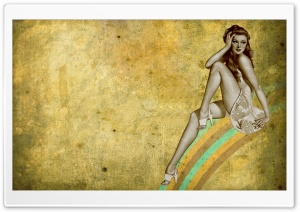 Beautiful Girl Retro Artwork Ultra HD Wallpaper for 4K UHD Widescreen desktop, tablet & smartphone