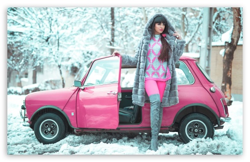 Beautiful Girl, Winter, Pink Retro Small Car UltraHD Wallpaper for Wide 16:10 5:3 Widescreen WHXGA WQXGA WUXGA WXGA WGA ; UltraWide 21:9 24:10 ; 8K UHD TV 16:9 Ultra High Definition 2160p 1440p 1080p 900p 720p ; UHD 16:9 2160p 1440p 1080p 900p 720p ; Standard 4:3 5:4 3:2 Fullscreen UXGA XGA SVGA QSXGA SXGA DVGA HVGA HQVGA ( Apple PowerBook G4 iPhone 4 3G 3GS iPod Touch ) ; Smartphone 16:9 3:2 5:3 2160p 1440p 1080p 900p 720p DVGA HVGA HQVGA ( Apple PowerBook G4 iPhone 4 3G 3GS iPod Touch ) WGA ; Tablet 1:1 ; iPad 1/2/Mini ; Mobile 4:3 5:3 3:2 16:9 5:4 - UXGA XGA SVGA WGA DVGA HVGA HQVGA ( Apple PowerBook G4 iPhone 4 3G 3GS iPod Touch ) 2160p 1440p 1080p 900p 720p QSXGA SXGA ;