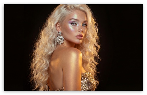 Beautiful Glamorous Blonde Woman UltraHD Wallpaper for UHD 16:9 ; HD 16:9 ; UltraWide 21:9 24:10 32:9 32:10 ; Widescreen 16:10 ; Tablet 1:1 ; Mobile 9:16 9:19.5 9:20 9:21 9:22 ; Dual 16:10 16:9 ;