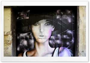 Beautiful Graffiti Portrait Ultra HD Wallpaper for 4K UHD Widescreen desktop, tablet & smartphone