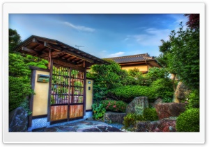 Beautiful Japanese Wooden Gate Ultra HD Wallpaper for 4K UHD Widescreen desktop, tablet & smartphone