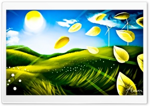 Beautiful Landscape Drawing Ultra HD Wallpaper for 4K UHD Widescreen desktop, tablet & smartphone