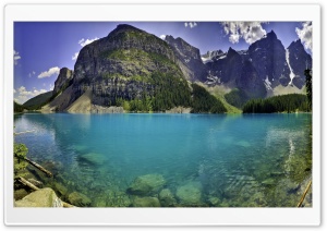 Beautiful Moraine Lake in Banff National Park, Alberta, Canada Ultra HD Wallpaper for 4K UHD Widescreen desktop, tablet & smartphone